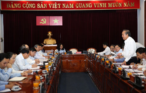 Quang cảnh buổi làm việc