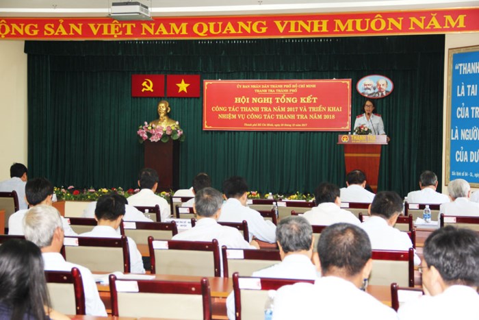 Hội nghị tổng kết công tác thanh tra Thành phố Hồ Chí Minh năm 2017 