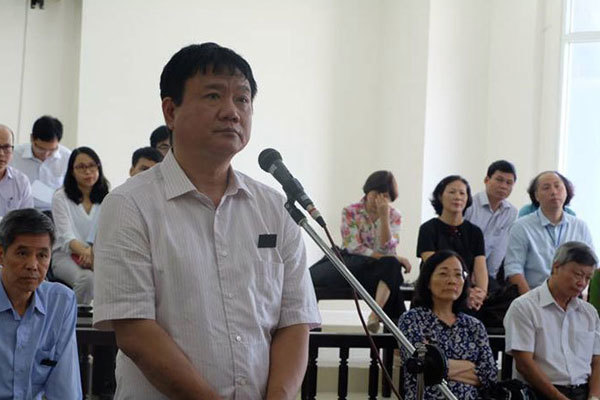 Bị can Đinh La Thăng