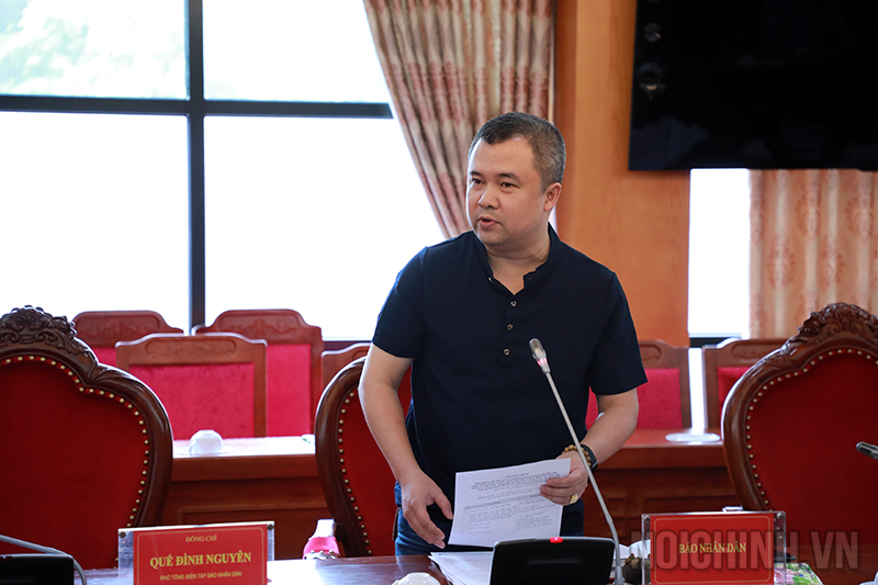 Đồng chí Song Linh, Phó Trưởng Ban Chính trị xã hội, Báo Nhân Dân