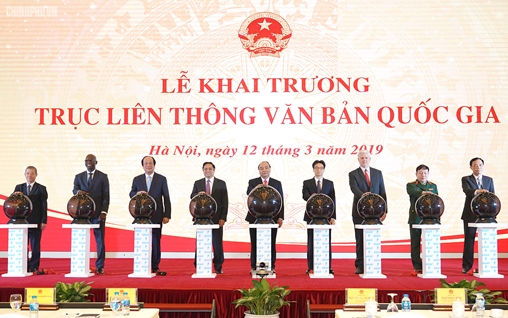 Văn phòng Chính phủ khai trương Trục liên thông văn bản quốc gia