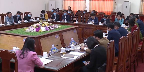 Các đại biểu dự Hội nghị trực tuyến toàn quốc tổng kết công tác phòng, chống tham nhũng giai đoạn 2013-2020 tại điểm cầu Hà Nam (tháng 12/2020)