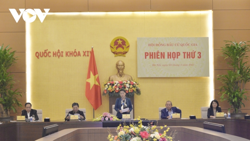 Chủ tịch Quốc hội chủ trì Phiên họp thứ ba Hội đồng Bầu cử quốc gia