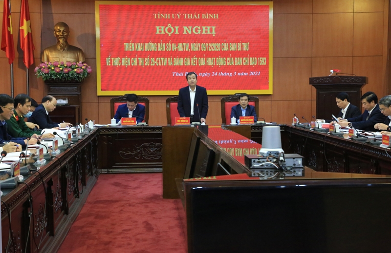 Đồng chí Ngô Đông Hải, Ủy viên Trung ương Đảng, Bí thư Tỉnh ủy phát biểu tại Hội nghị
