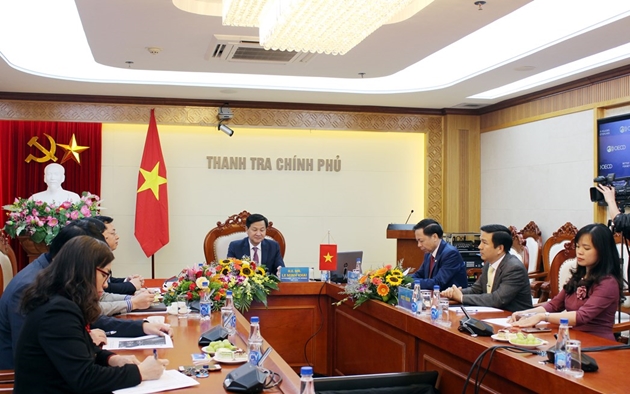 Đoàn Đại biểu của Thanh tra Chính phủ dự phiên khai mạc Diễn đàn Trực tuyến toàn cầu về chống tham nhũng