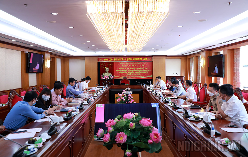 Quang cảnh Hội nghị tại điểm cầu Ban Nội chính Trung ương