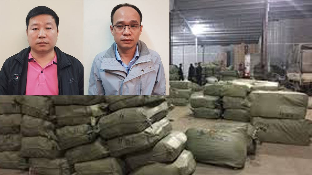 Bị can Chu Bá Toàn, Phó chi Cục trưởng và bị can Hoàng Thanh Sơn, Công chức Hải quan Chi cục Hải quan cửa khẩu Chi Ma, Lạng Sơn bị khởi tố và bắt tạm giam liên quan đến vụ buôn lậu 5 nghìn tấn thuốc bắc