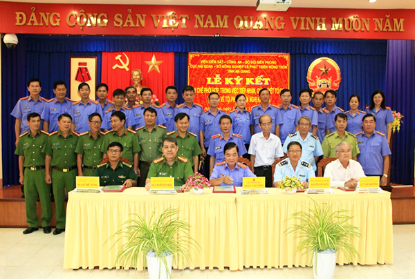 Liên ngành Tỉnh An Giang ký kết quy chế phối hợp 