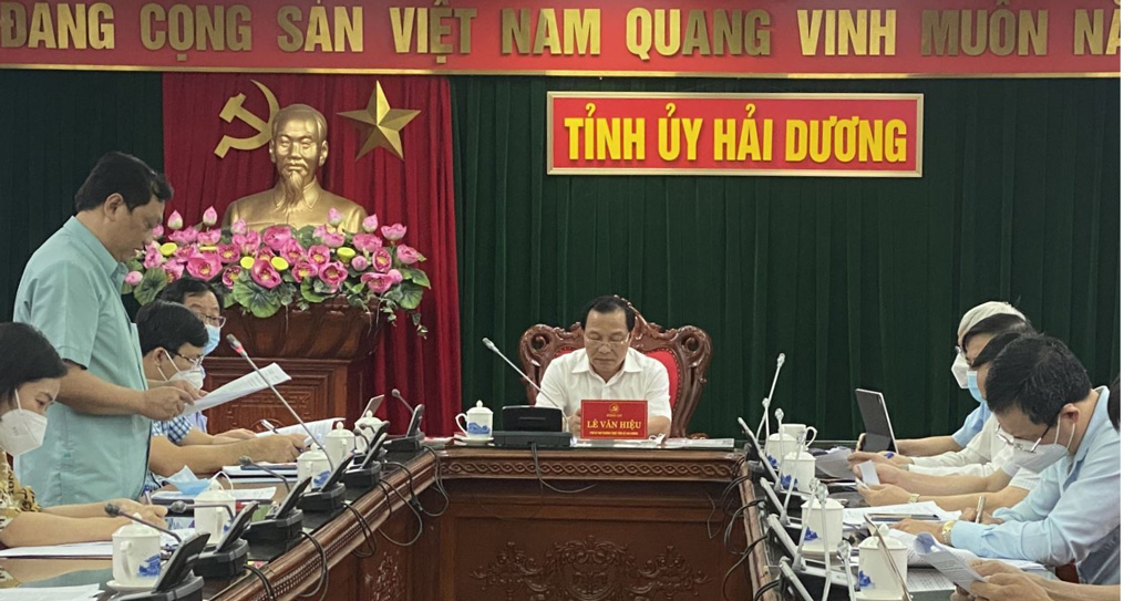 Hội nghị giao ban công tác nội chính, phòng, chống tham nhũng và cải cách tư pháp do Tỉnh ủy Hải Dương tổ chức (tháng 7/2021)