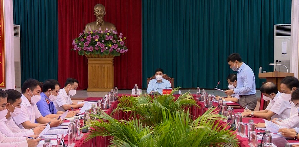 Hội nghị giao ban khối nội chính tháng 9/2021