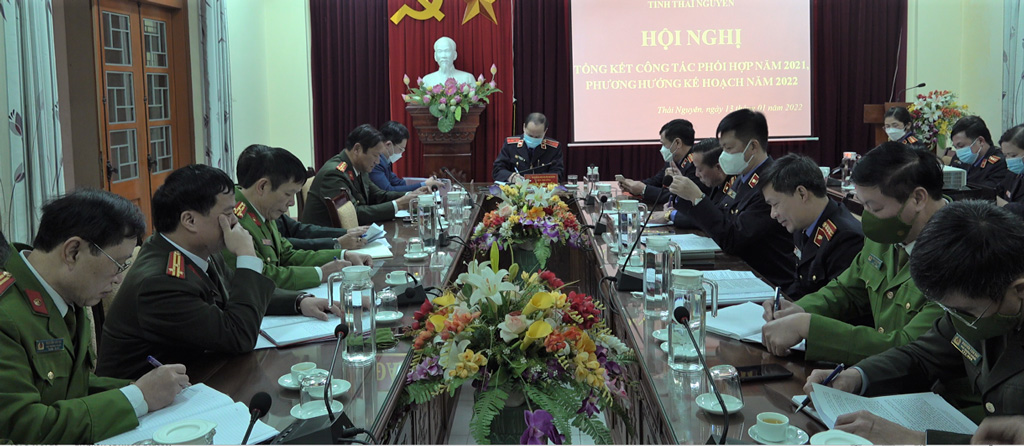 Liên ngành các cơ quan tư pháp tỉnh Thái Nguyên tổ chức Hội nghị tổng kết công tác phối hợp năm 2021 và đề ra phương hướng, nhiệm vụ năm 2022 (tháng 01/2022)