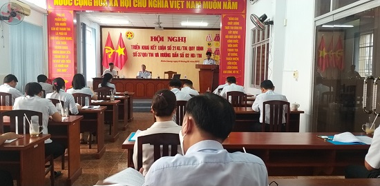 Một cuộc họp của Thanh tra tỉnh Kiên Giang