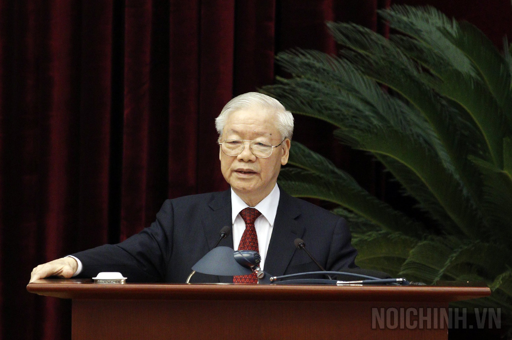 Đồng chí Nguyễn Phú Trọng, Tổng Bí thư phát biểu chỉ đạo Hội nghị