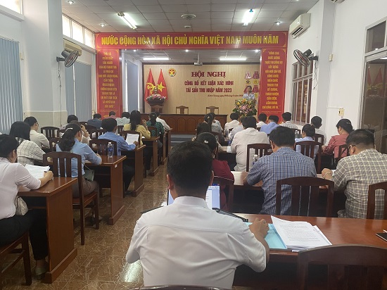 Hội nghị công bố thông báo kết luận xác minh tài sản, thu nhập năm 2023 tỉnh Kiên Giang