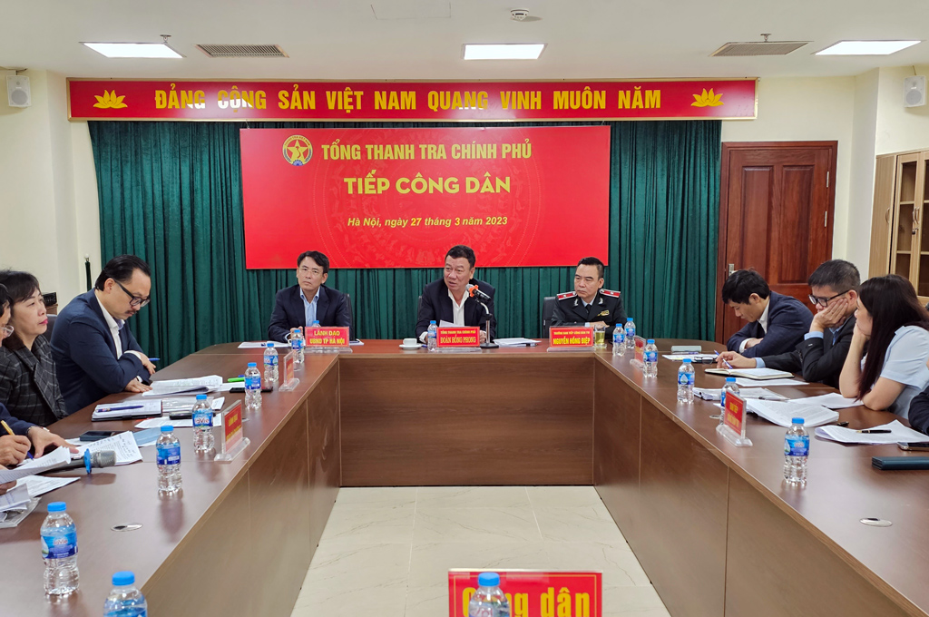 Lãnh đạo Thanh tra Chính phủ tiếp công dân định kỳ tháng 3