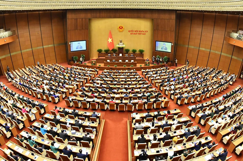 Quang cảnh Phiên khai mạc Kỳ họp thứ 6, Quốc hội khoá XV
