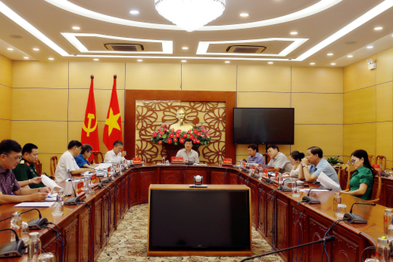 Quang cảnh Phiên họp Quý 4 năm 2023 của Ban Chỉ đạo phòng, chống tham nhũng, tiêu cực tỉnh