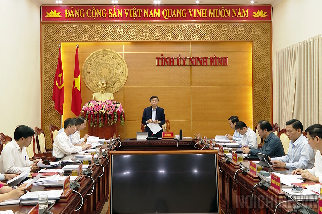 Hội nghị Ban Thường vụ Tỉnh ủy tháng 4/2024