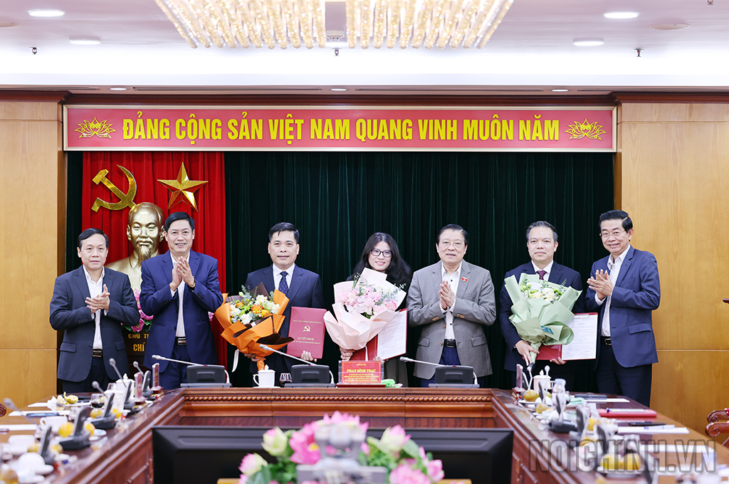 Lãnh đạo Ban Nội chính Trung ương chúc mừng các đồng chí được bổ nhiệm