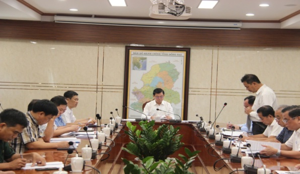 Đồng chí Nguyễn Hồng Lĩnh, Ủy viên Ban Chấp hành Trung ương Đảng, Bí thư Tỉnh ủy chủ trì Hội nghị