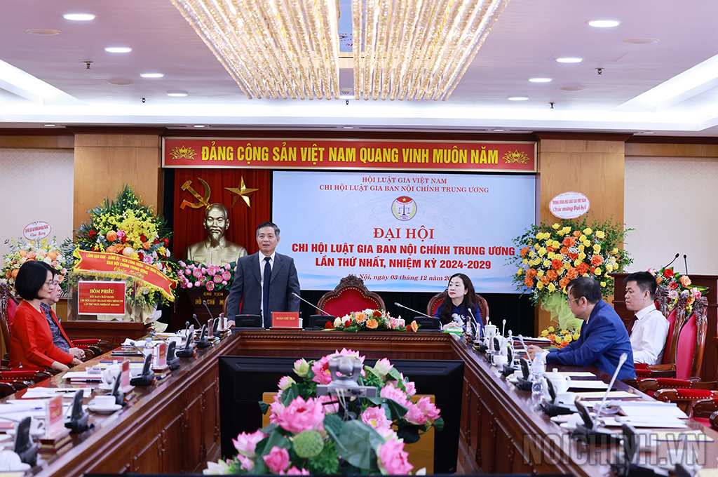 Phiên họp thứ Nhất, Ban Chấp hành Chi hội Luật gia Ban Nội chính Trung ương