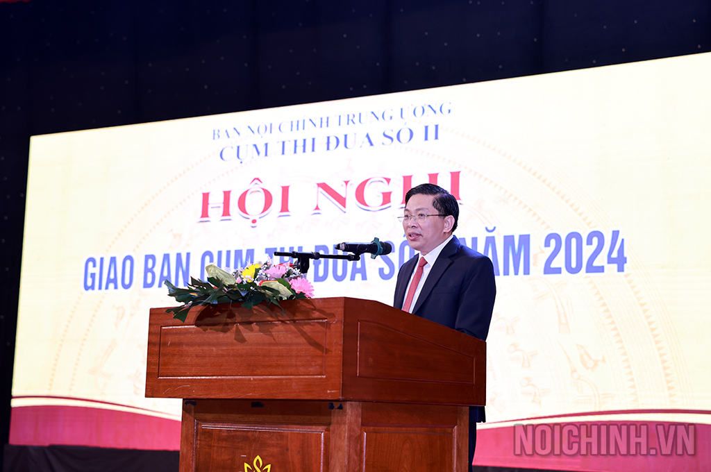 Đồng chí Đặng Văn Dũng, Phó Trưởng Ban Nội chính Trung ương khai mạc Hội nghị