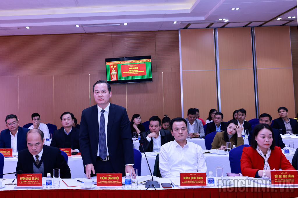 Đồng chí Phùng Quang Hội, Ủy viên Ban Thường vụ, Trưởng Ban Nội chính Tỉnh ủy Lạng Sơn