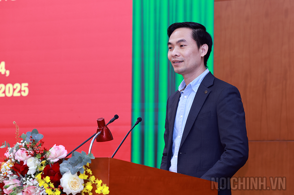 Đồng chí Lê Văn Hạnh, Phó Vụ trưởng Vụ Ngiên cứu tổng hợp