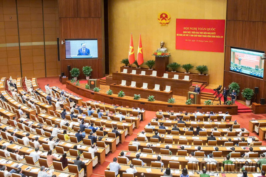 Quang cảnh Hội nghị tại Hội trường Diên Hồng, Ba Đình, Hà Nội