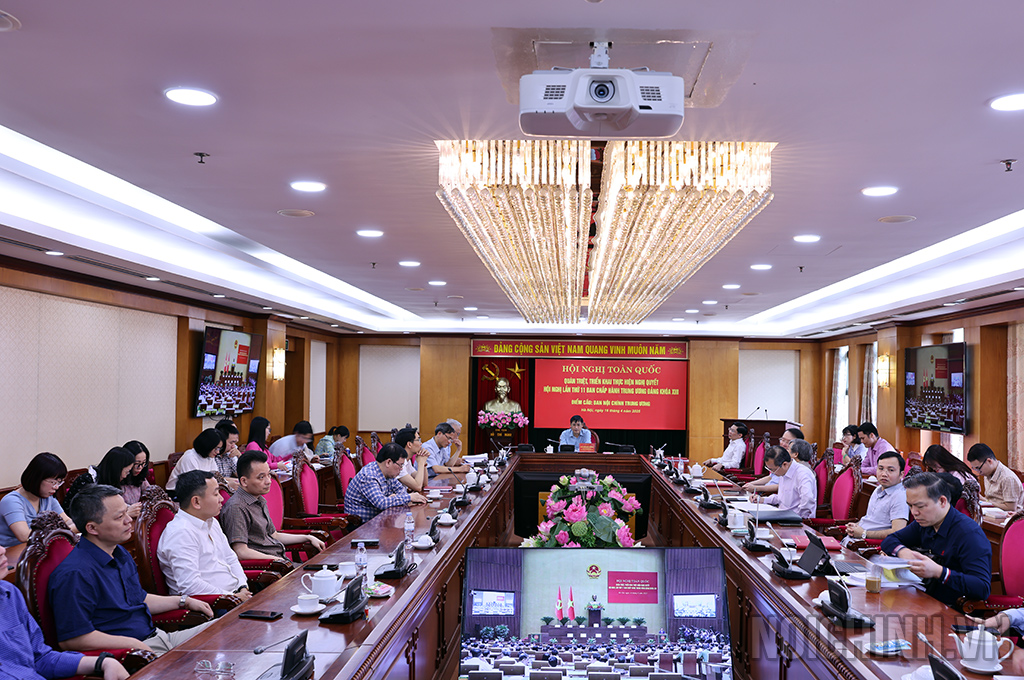 Quang cảnh Hội nghị tại điểm cầu Ban Nội chính Trung ương