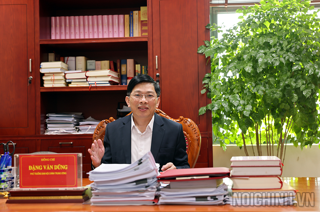 Đồng chí Đặng Văn Dũng, Phó Trưởng Ban Nội chính Trung ương (ảnh Đặng Phước)