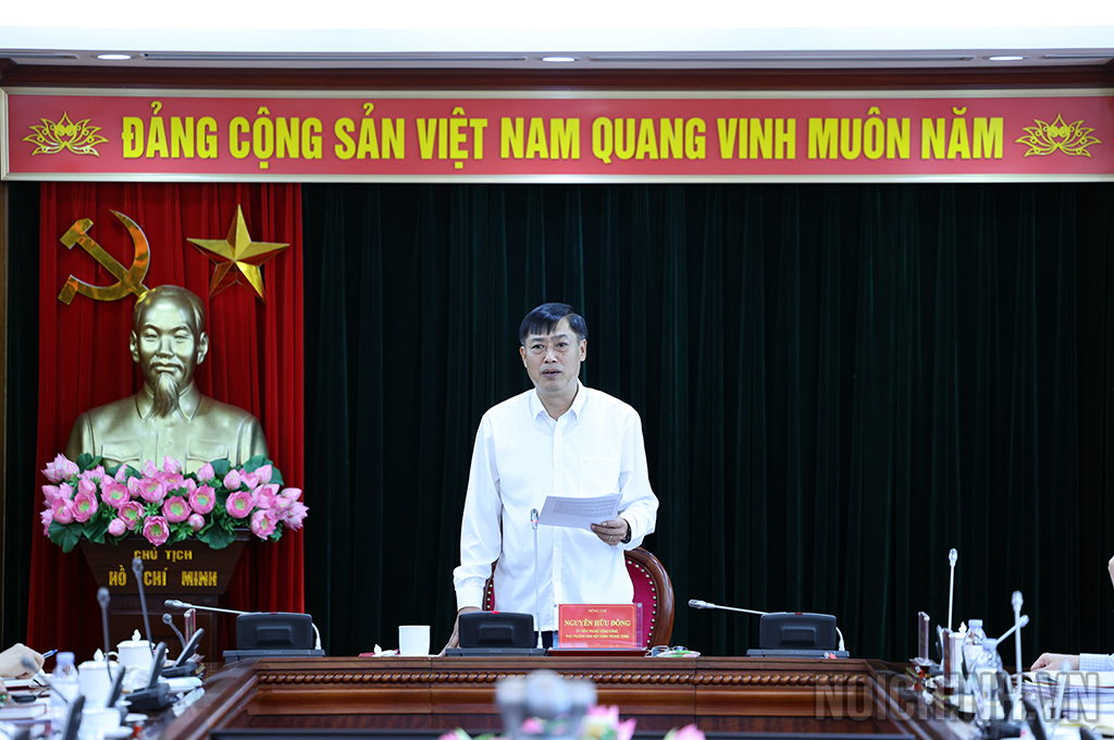 Đồng chí Nguyễn Hữu Đông, Ủy viên Trung ương Đảng, Phó Trưởng Ban Nội chính Trung ương phát biểu kết luận