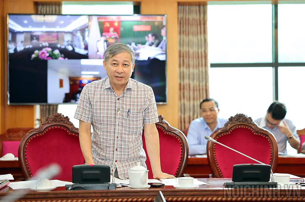 Đồng chí Nguyễn Cảnh Lam, Vụ trưởng Vụ Theo dõi công tác phòng, chống tham nhũng, lãng phí, tiêu cực