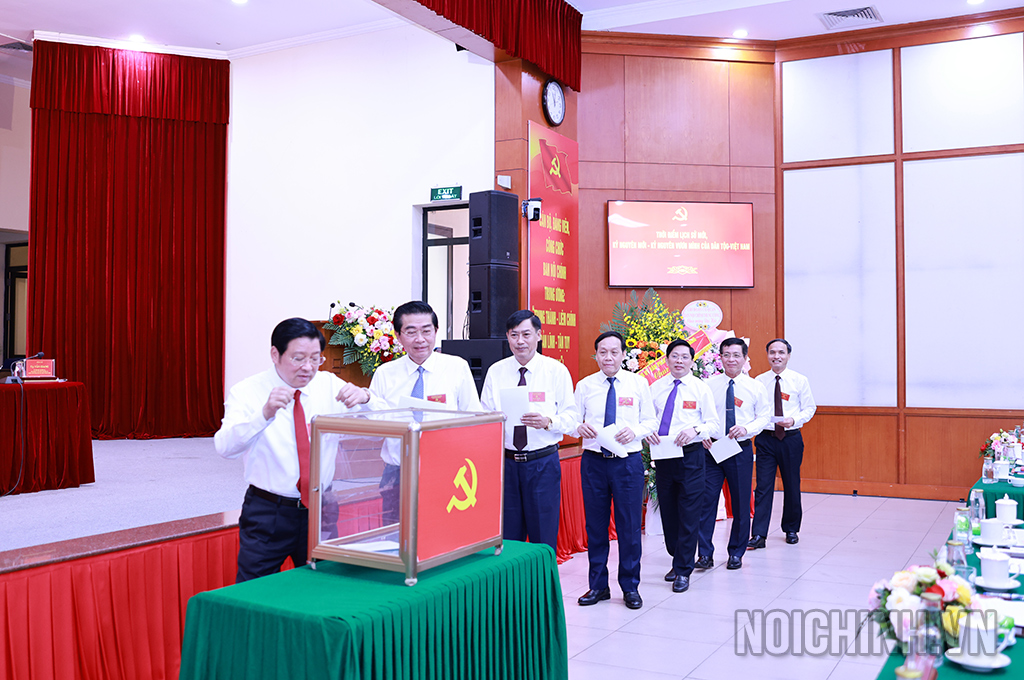 Đại biểu bầu Ban chấp hành Đảng bộ cơ quan Ban Nội chính Trung ương nhiệm kỳ 2025-2027