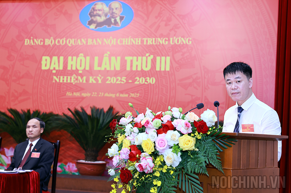 Đồng chí Nguyễn Văn Toàn, Phó Vụ trưởng Vụ Cơ quan nội chính