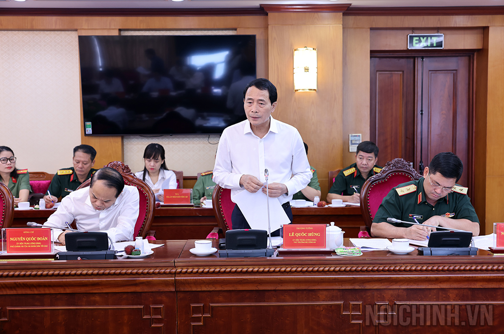 Đồng chí Trung tướng Lê Quốc Hùng, Ủy viên Trung ương Đảng, Thứ trưởng Bộ Công an 