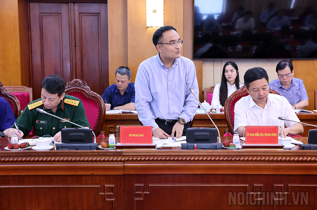 Đồng chí Lê Đình Tĩnh, Vụ trưởng Vụ chính sách đối ngoại, Bộ Ngoại giao 