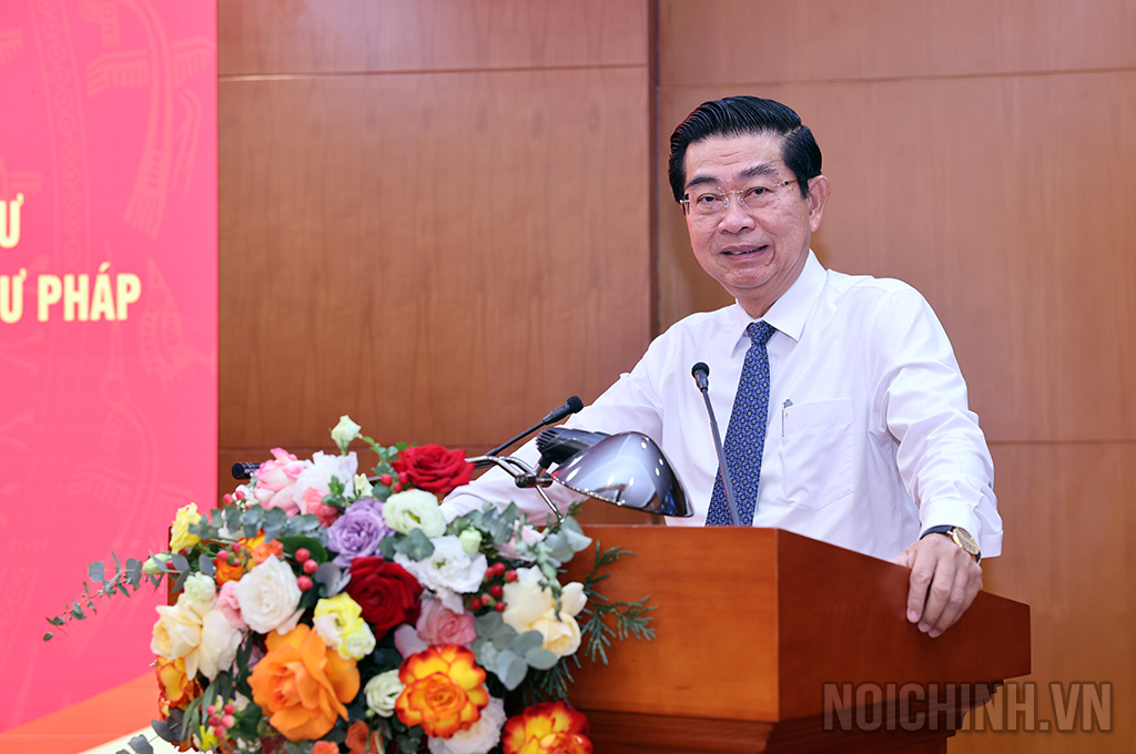 Đồng chí Võ Văn Dũng, Ủy viên Trung ương Đảng, Phó Trưởng ban Thường trực Ban Nội chính Trung ương quán triệt, triển khai thực hiện kết luận chỉ đạo của đồng chí Tổng Bí thư về công tác nội chính, phòng, chống tham nhũng, lãng phí, tiêu cực và cải cách tư pháp