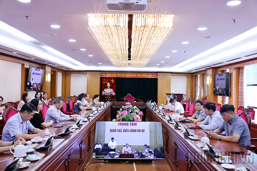 Quang cảnh tại điểm cầu Ban Nội chính Trung ương