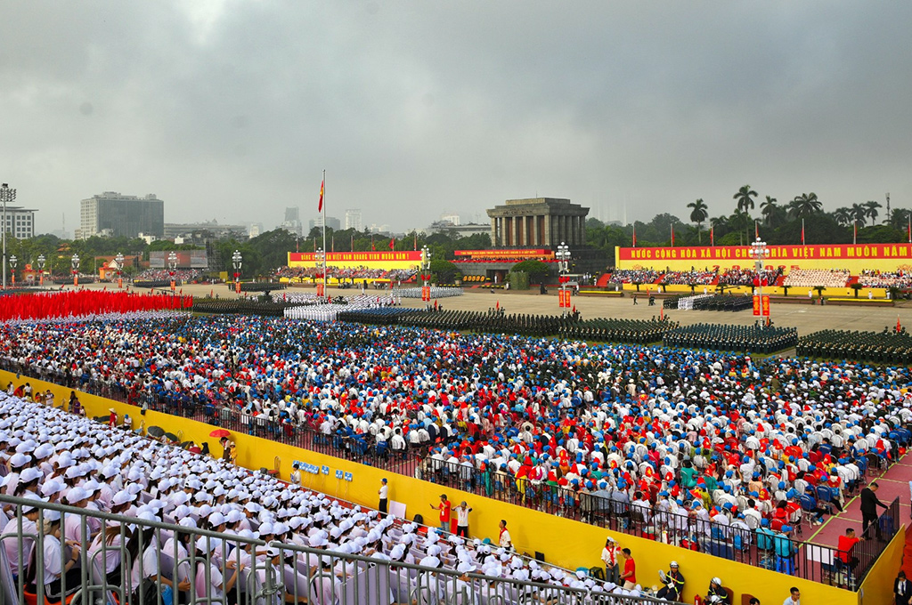 Quang cảnh Lễ Kỷ niệm tại Quảng trường Ba Đình