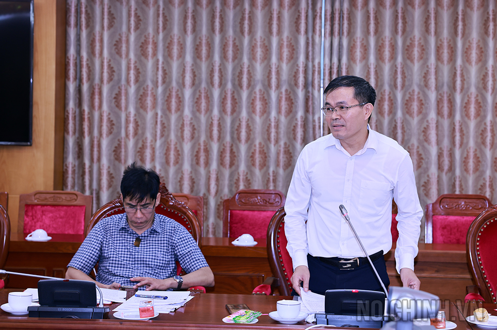 Đồng chí Nguyễn Minh Khuê, Phó viện trưởng viện chiến lược và khoa học pháp lý, Bộ Tư pháp