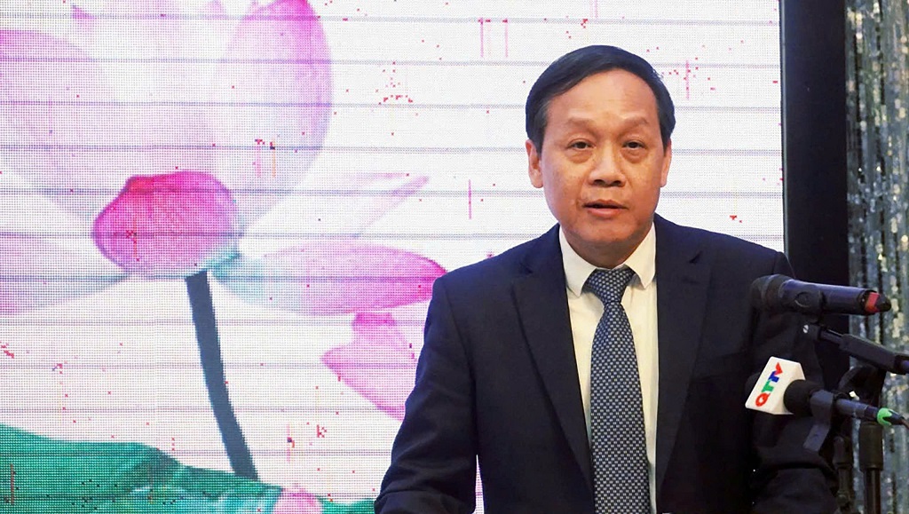 Đồng chí Nguyễn Thanh Hải, Phó Trưởng Ban Nội chính Trung ương phát biểu tại Lễ kỷ niệm 