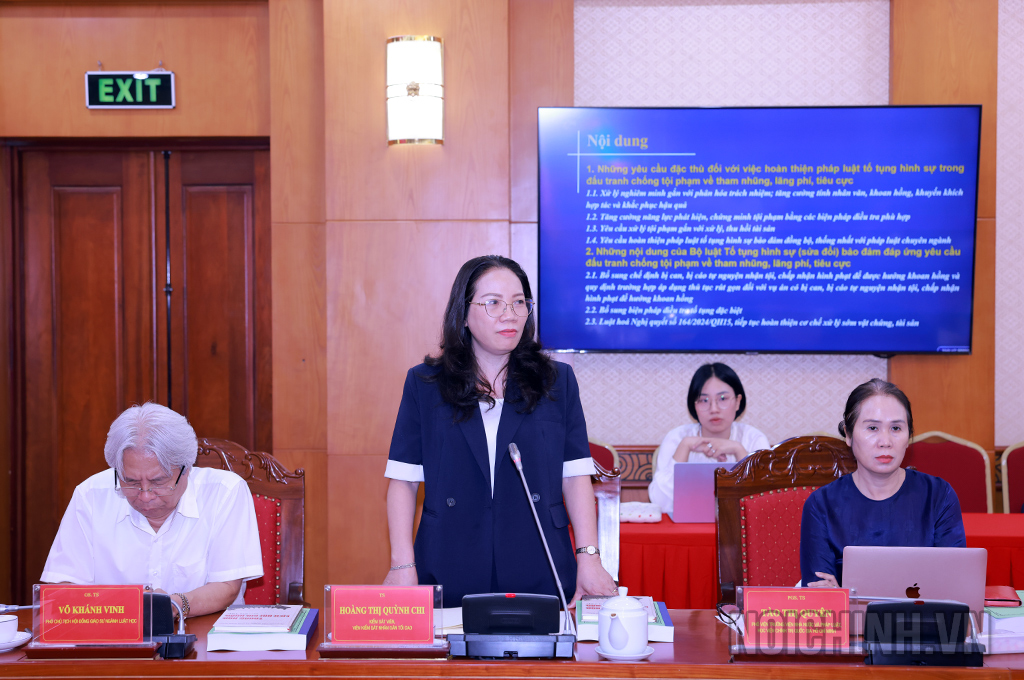 TS. Hoàng Thị Quỳnh Chi, Kiểm sát viên, Viện Kiểm sát nhân dân tối cao