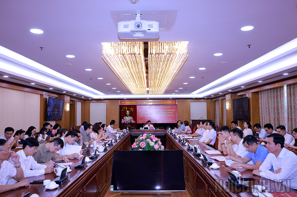 Quang cảnh Hội nghị tại điểm cầu Ban Nội chính Trung ương