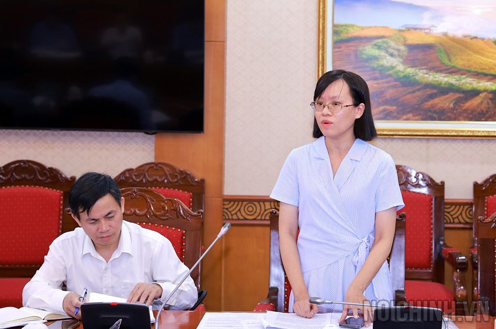 Đồng chí Phùng Thanh Hà, Chuyên viên chính Vụ Pháp luật và Tư pháp thuộc Ủy ban Pháp luật và Tư pháp của Quốc hội