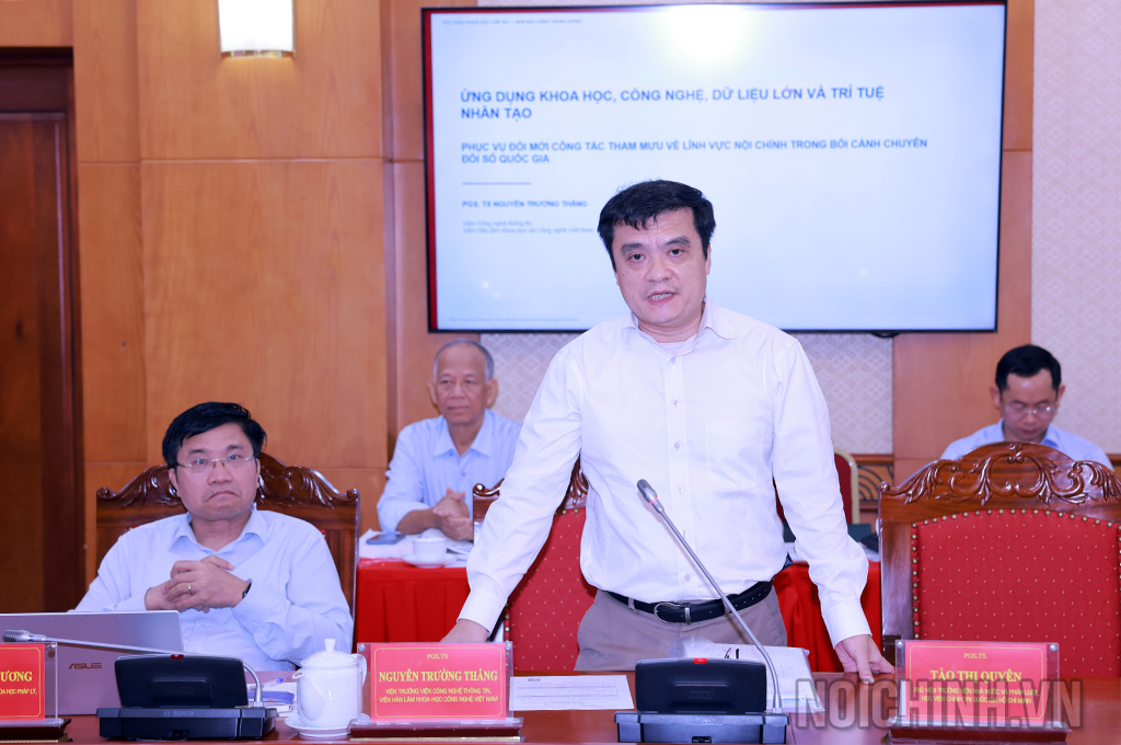 PGS. TS Nguyễn Trường Thắng, Viện trưởng Viện Công nghệ thông tin, Viện Hàn lâm khoa học và công nghệ Việt Nam